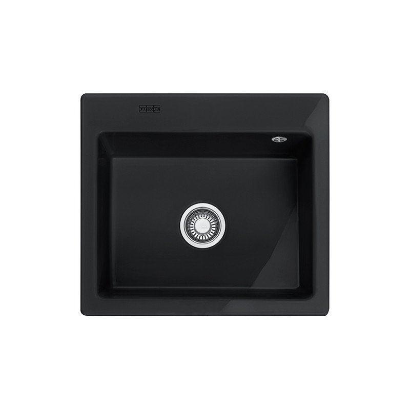 Keraminė plautuvė Franke Mythos, MTK 610-58, Onyx, 2 išgręžtos skylės