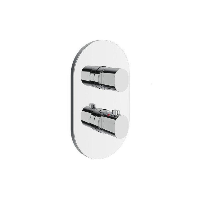 Termostatinis potinkinis 3 krypčių maišytuvas Ravak Chrome II, CR II 067.00CR.O3.RB071, chromas