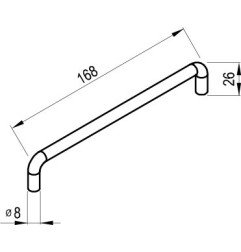 Rankena spintelei Ravak Balance II, juoda 5