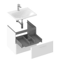 Spintelė po praustuvu SD Balance II, 80 cm, balta 4