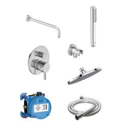 Potinkinis dušo komplektas Ideal Standard Ceraline, su apvalia Ø200 mm galva, chromas