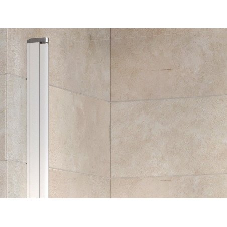 Vonios sienelė Ravak Chrome, CVS1 80 K, balta+stiklas Transparent