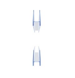 Ravak Brilliant/GlassLine vertikali sandarinimo juosta, Vertikalių tarpinių rinkinys stiklas/stiklas 8 Brilliant, Glassline
