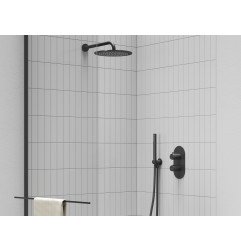 Virštinkinė dalis termostatiniam dušo maišytuvui Ravak Espirit, dviejų krypčių, ES 063.20BLM.O2.RB07C Black Matt