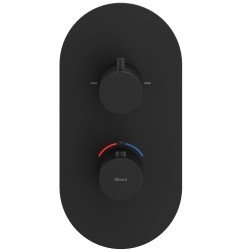 Virštinkinė dalis termostatiniam dušo maišytuvui Ravak Espirit, dviejų krypčių, ES 063.20BLM.O2.RB07C Black Matt