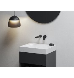 Paslėpto montavimo Ravak Spring praustuvo maišytuvas su korpusu, SG 019.20BLM.O1, juodas matinis