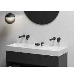 Paslėpto montavimo Ravak Spring praustuvo maišytuvas su korpusu, SG 019.20BLM.O1, juodas matinis