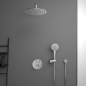 Potinkinis dušo komplektas Ideal Standard Ceratherm Navigo, su apvalia Ø250 mm galva, chromas Potinkinis dušo komplektas Ideal Standard Ceratherm Navigo, su apvalia Ø250 mm galva, chromas
