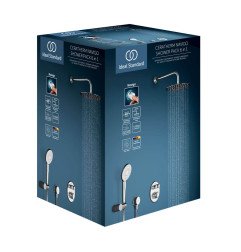 Potinkinis dušo komplektas Ideal Standard Ceratherm Navigo, su apvalia Ø250 mm galva, chromas