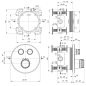 Potinkinis dušo komplektas Ideal Standard Ceratherm Navigo, su apvalia Ø250 mm galva, chromas Potinkinis dušo komplektas Ideal Standard Ceratherm Navigo, su apvalia Ø250 mm galva, chromas