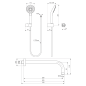Potinkinis dušo komplektas Ideal Standard Ceratherm Navigo, su apvalia Ø250 mm galva, chromas Potinkinis dušo komplektas Ideal Standard Ceratherm Navigo, su apvalia Ø250 mm galva, chromas
