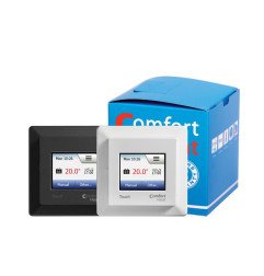 Elektra šildomų grindų termostatas Comfort Heat Touch, juodas