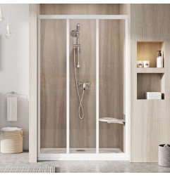 Stumdomos dušo durys Ravak Supernova, ASDP3-80 198, balta+stiklas Transparent