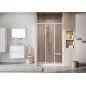 Stumdomos dušo durys Ravak Supernova, ASDP3-80 198, balta+stiklas Transparent