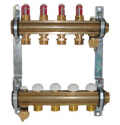 Šildymo sistemos kolektorius Herz, 12 žiedų, su srauto reguliatoriais 1