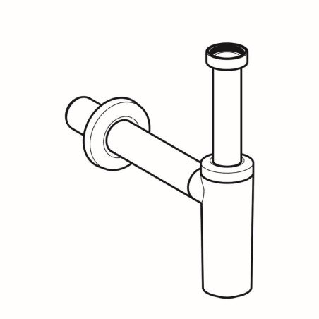 Praustuvo sifonas Geberit, d32, šviesus chromas