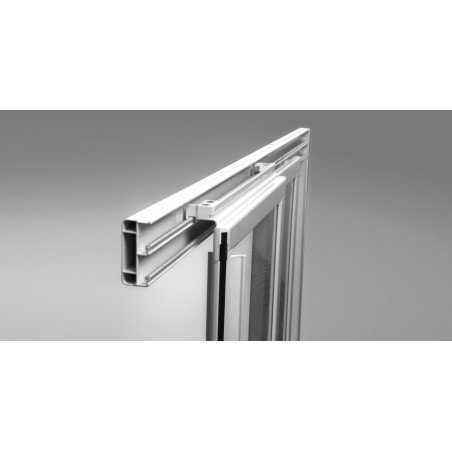 Stumdomos dušo durys Ravak Supernova, ASDP3-130 198, balta+stiklas Transparent