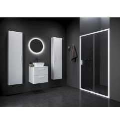 Stumdomos dušo durys Ravak Blix II NBLDP2, 120, matinė balta+stiklas Transparent