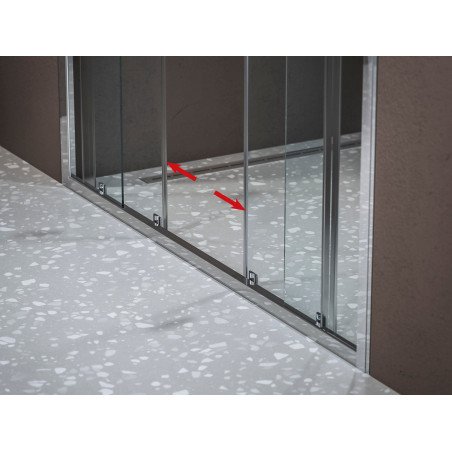 Stumdomos dušo durys Ravak Blix II NBLDP4, 170, blizgi+stiklas Transparent