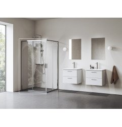 Stačiakampės dušo kabinos sienelė Ravak Blix II, NBLRV2K 100, blizgi+stiklas Transparent