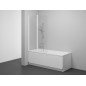 Vonios sienelė Ravak CVS2 100, kairė, baltas matinis profilis