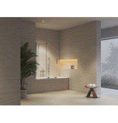 Vonios sienelė Ravak Roll, ROVS2 110, blizgi+stiklas Transparent