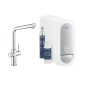 Plautuvės maišytuvas GROHE, L-spout Starter kit, chromas