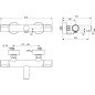 Termostatinis vonios maišytuvas Ideal Standard, Ceratherm T25 Termostatinis vonios maišytuvas Ideal Standard, Ceratherm T25