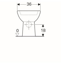 WC pastatomas puodas Geberit, Selnova, su apvadu