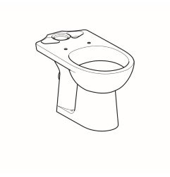 WC pastatomas puodas Geberit, Selnova, su apvadu