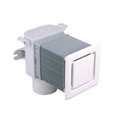 Potinkinis alsuoklis HL905N su baltomis grotelėmis, DN50/75