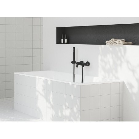 Plastikinis dušo galvutės laikiklis Ravak, 611.20BLM Black Matt