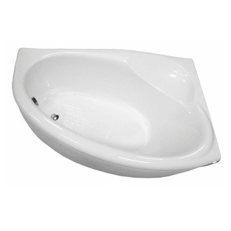 Akmens masės vonia SPN Vanessa, 153x94 kairinė balta