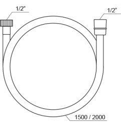 Dušo žarna Ravak SatinFlex, 913.62RGB 150 cm, Rose Gold Brushed
