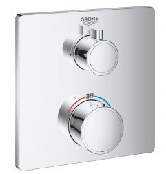 Virštinkinė dalis termostatinio dušo maišytuvo GROHE Grohtherm, chromas