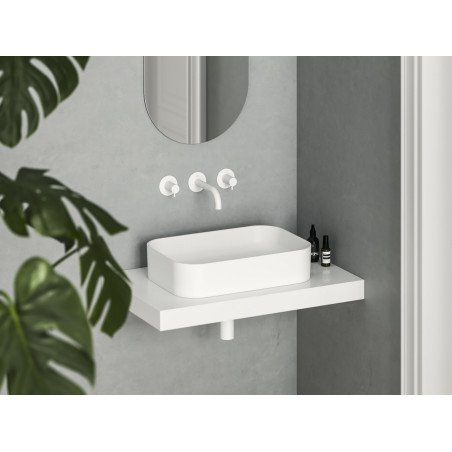 Praustuvas Ravak Ceramic Slim R 55, baltas matinis