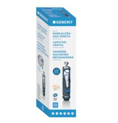 Nuplovimo vandens vožtuvas GEBERIT 240 tipo, dviejų kiekių nuleidimo funkcija
