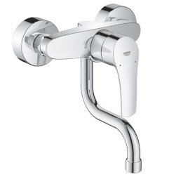 Plautuvės maišytuvas GROHE EUROSMART, sieninis, chromo sp.