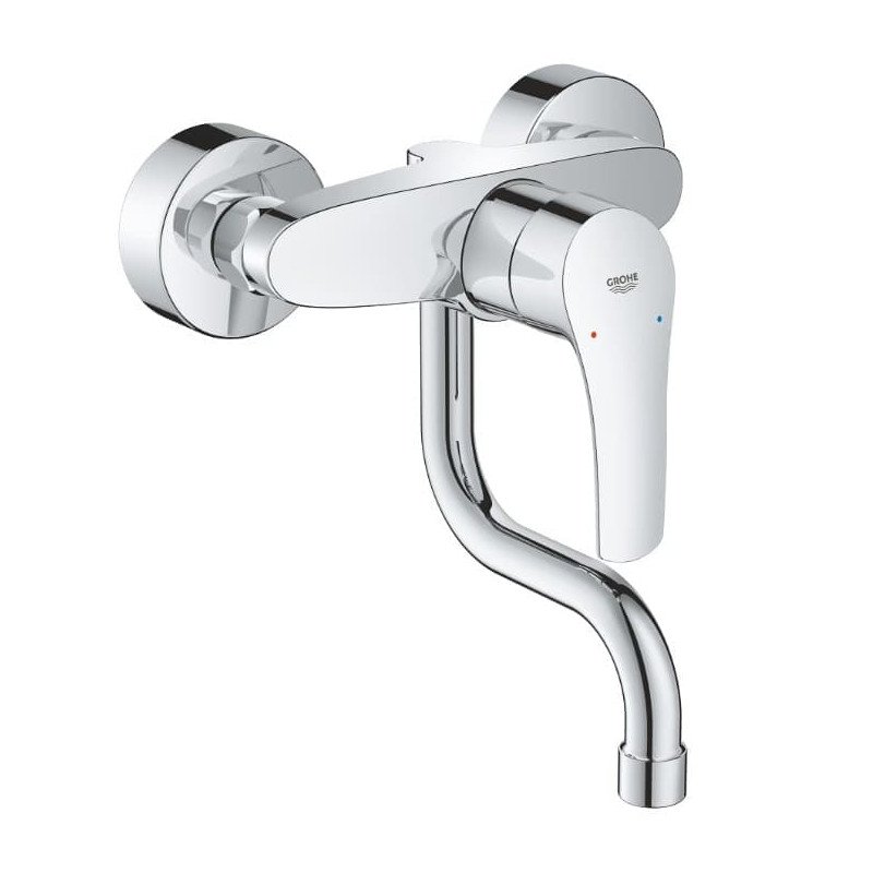 Plautuvės maišytuvas GROHE EUROSMART, sieninis, chromo sp.