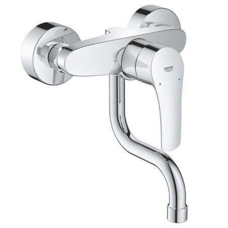 Plautuvės maišytuvas GROHE EUROSMART, sieninis, chromo sp.