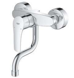 Plautuvės maišytuvas GROHE EUROSMART, sieninis, chromo sp.