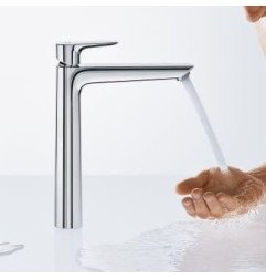Praustuvo maišytuvas HANSGROHE TALIS E 240, aukštas, su dugno vožtuvu, chromas