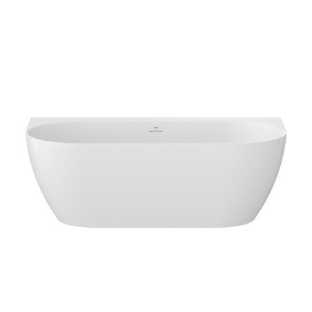 Laisvai pastatoma vonia Freedom Ravak Wall Tec 170x87, balta, sifono dangtelis chromo spalvos