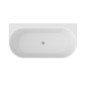 Laisvai pastatoma vonia Freedom Ravak Wall Tec 170x87, balta, sifono dangtelis chromo spalvos
