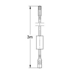 Ilginamasis kabelis GROHE, 3m, juodas