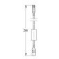 Ilginamasis kabelis GROHE, 3m, juodas
