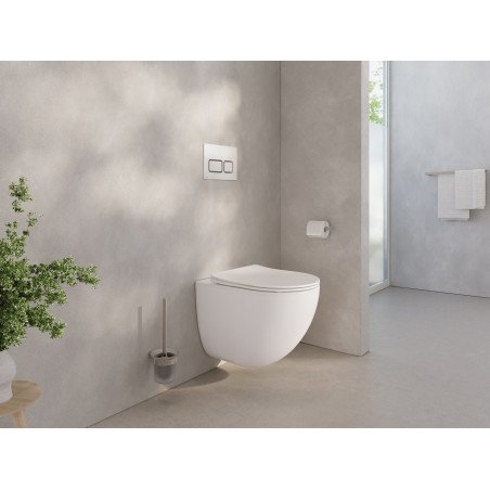 Pakabinamas WC Ravak Chrome AquaSpin, su sūkurio technologija, baltas, su Soft-Close dangčiu