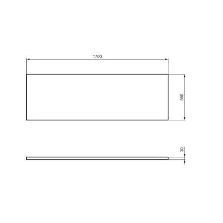 Vonios apdaila IDEAL STANDARD i. Life, priekinė