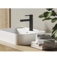 Praustuvo maišytuvas Ravak Nox 190 mm, NX 014.20BLM be dugno vožtuvo, matinės juodos