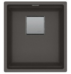 Po stalviršiu montuojama granitinė plautuvė Franke Kubus 2, KNG 110-37, Slate Grey